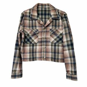 Polo Denim & Supply by Ralph Lauren Cropped Flannel Plaid Jacket Shacket